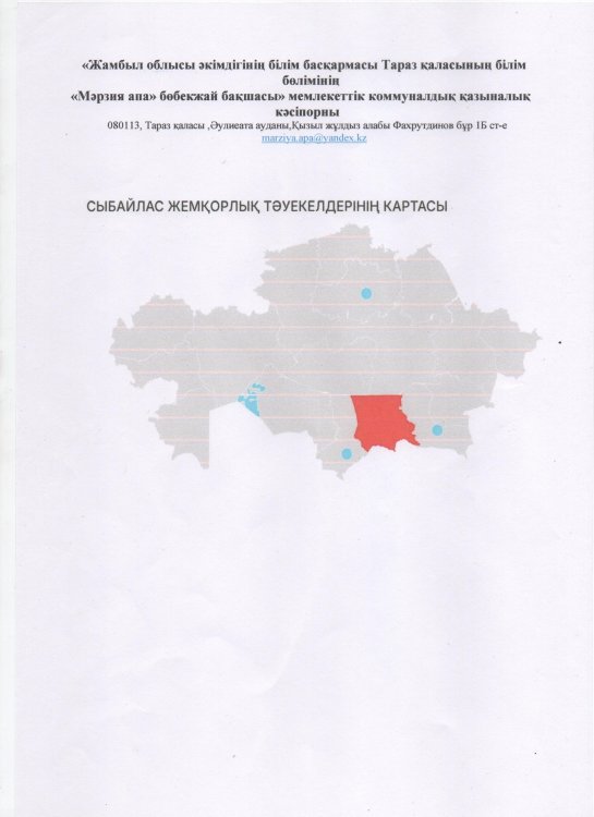 Сыбайлас жемқорлық тәуекелдерінің картасы